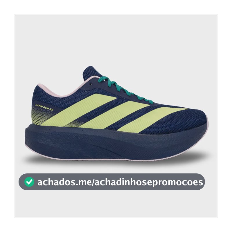 Tênis adidas Unissex Latin Run 3.0 Corrida Treino Azul E Verde 36