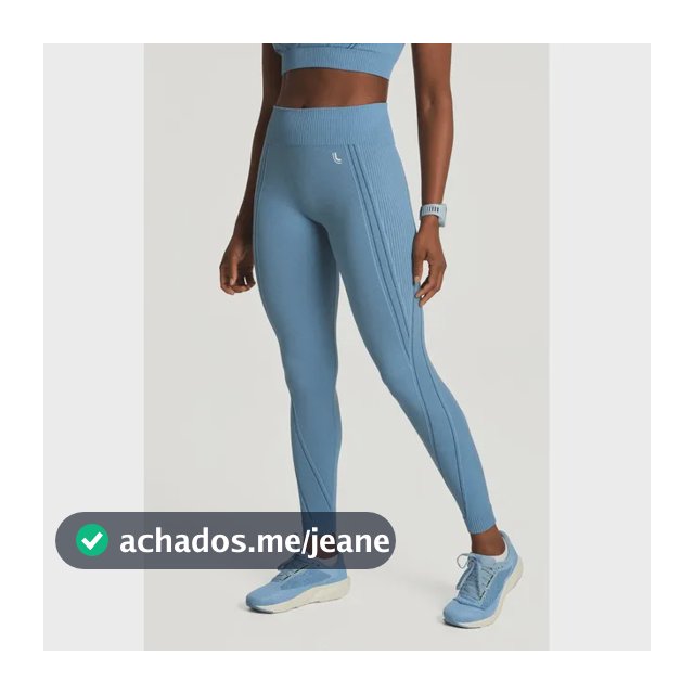 Calça Legging Lupo Max Feminino Academia Cintura Alta Treino Azul Liso G