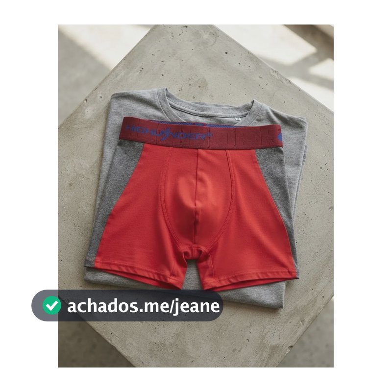 Cueca Boxer Box Detalhe Lateral Unitária Highlander Classic Rubi P
