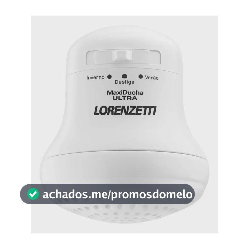 Chuveiro Maxi Ducha Ultra Branco 5500W Lorenzetti