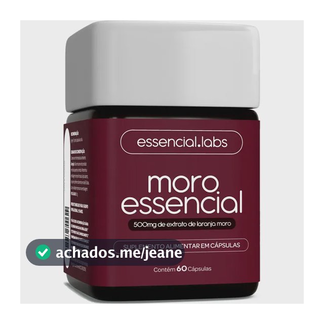 MORO ESSENCIAL 500mg - Fórmula Exclusiva com Máxima Concentração e Pureza - 60 Cápsulas