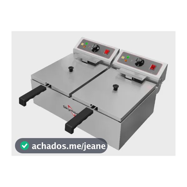 Fritadeira industrial elétrica Skymsen FED-20-N 10L aço inoxidável 50 Hz x 60 Hz