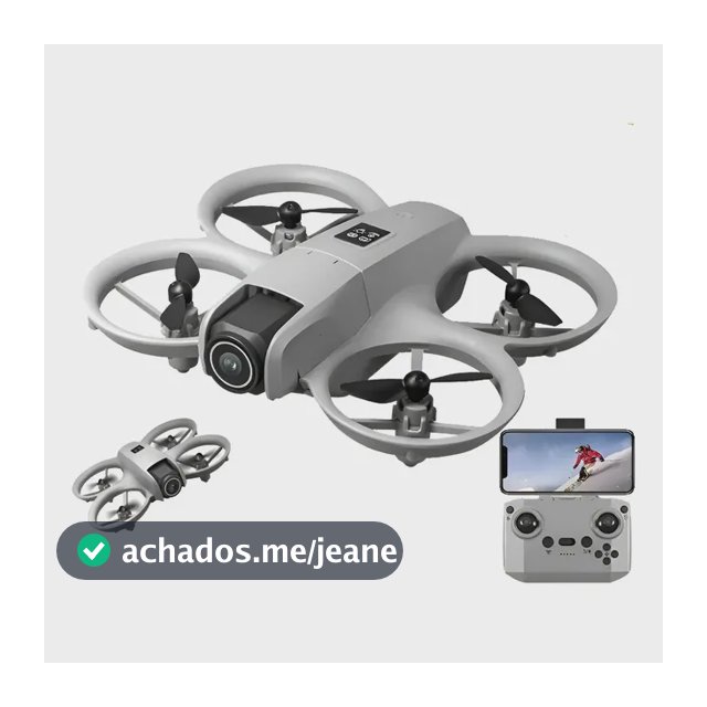 Mini Drone Gt3 T3 Flip 8k Cinza Câmera Fpv Controle Remoto Wi-fi 2.4 Ghz