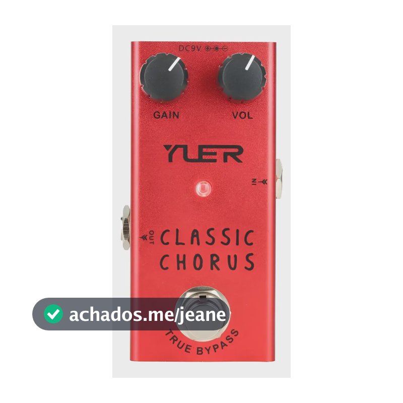 Pedal De Guitarra Yuer Classic Chorus Vermelho