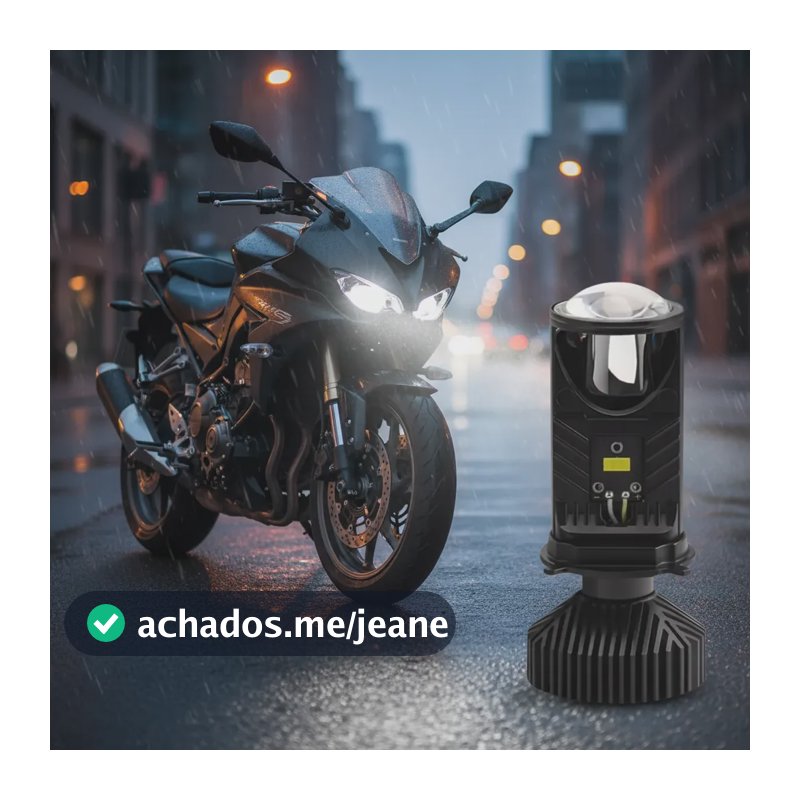 Lâmpada Led Projetor Moto H4 35w Laser Super Forte 20000lm H4 Branco