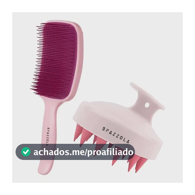 Cabelos Mais Fortes Com Escova Raquete E Massageador