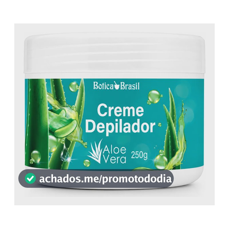 Creme Depilatório Corporal Aloe Vera 250g Botica Brasil Normal