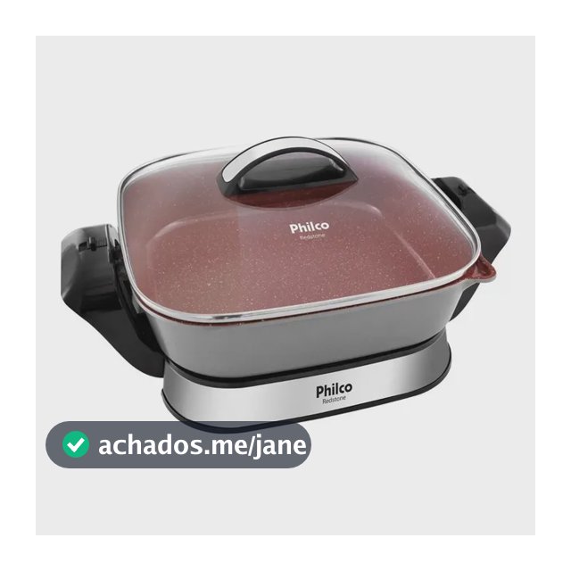 Panela Elétrica Redstone Com Revestimento 4l Vermelha Philco Vermelho 60 Hz