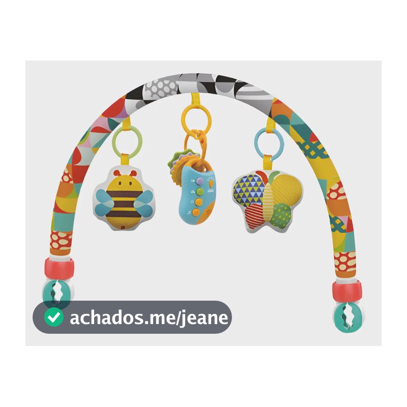 Móbile Arco Musical Bebê Carrinho Berço Let's Play Maxi Baby