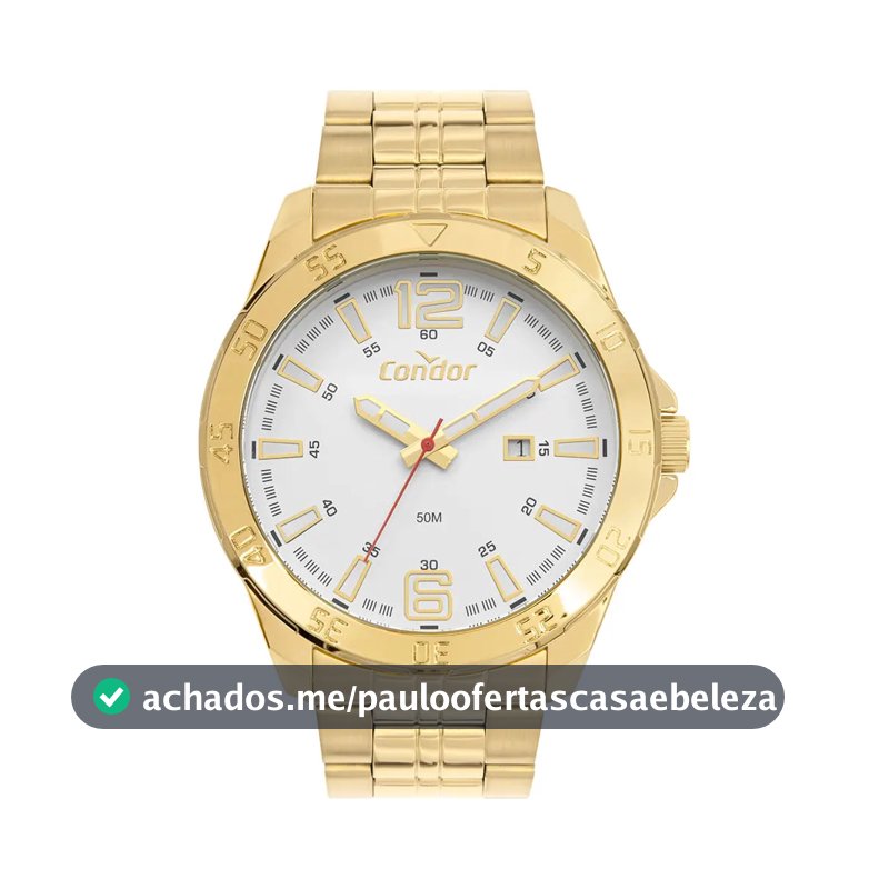 Relógio Condor Masculino Drive Dourado - Co2115ncg/4k Prata Dourado Dourado