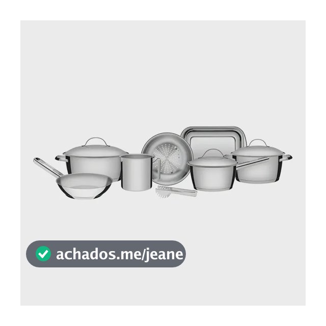 Jogo De Panelas Tramontina Inox Allegra 7 Peças + Pegador