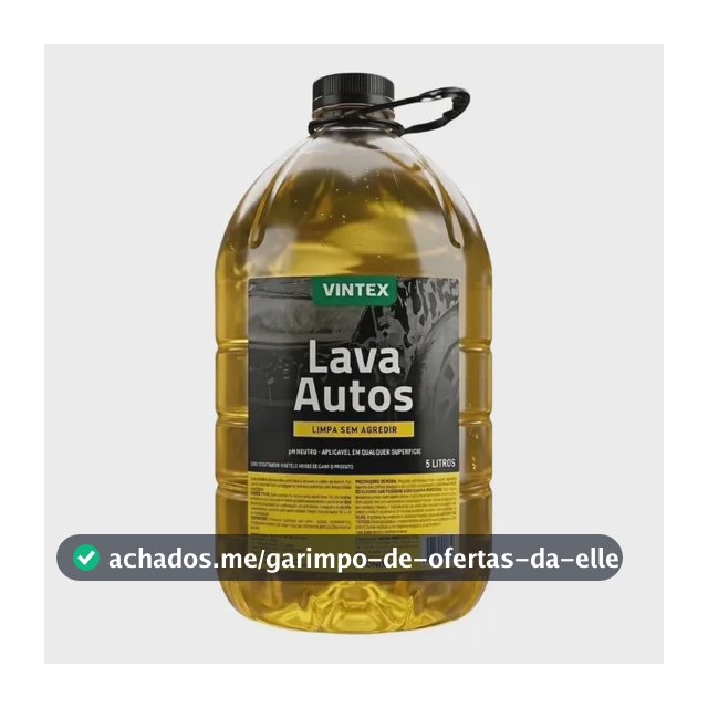 Lava Autos Vintex Vonixx 5l Shampoo Automotivo Ph Neutro