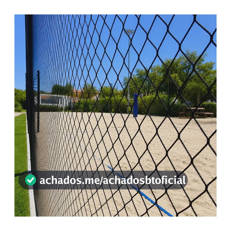 Rede Tela Proteção Quadra Esportiva Beach Tennis Futevôlei 30m X 4,0m