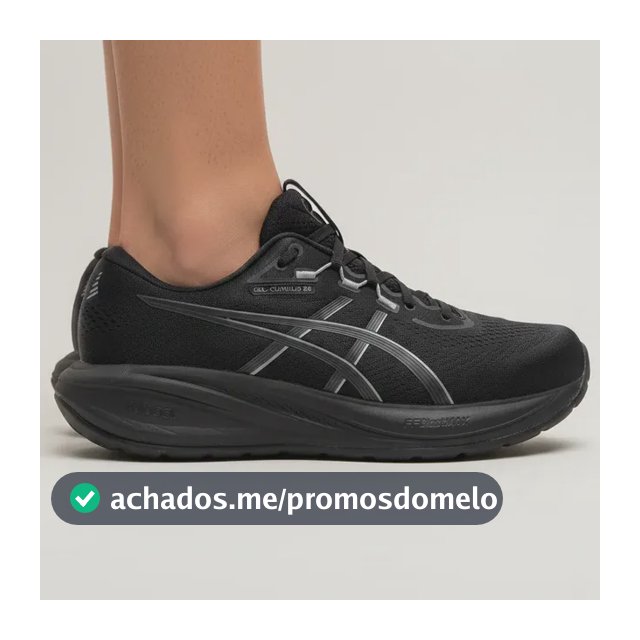 Tênis Asics Gel Cumulus 28 Masculino Corrida Caminhada Preto 42