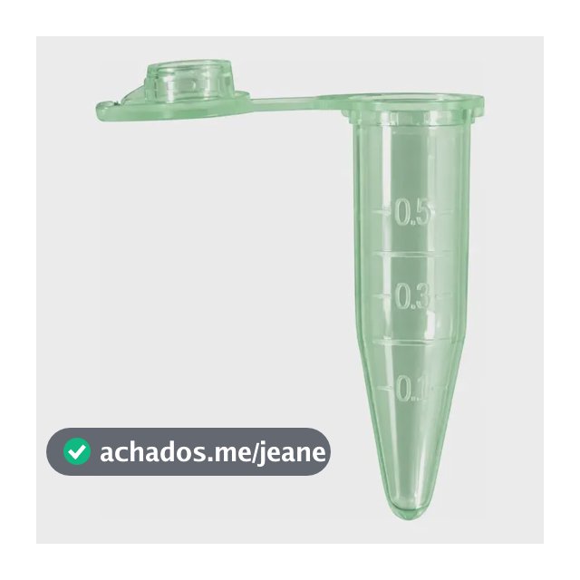 Microtubo Pino 0,5ml Tampa Trava Graduado - Pct 1.000un