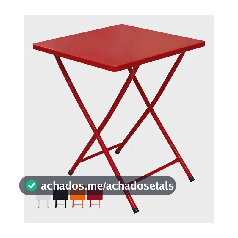 Mesa para área externa Utility Bar Restaurante Sala Jantar de aço carbono - vermelho