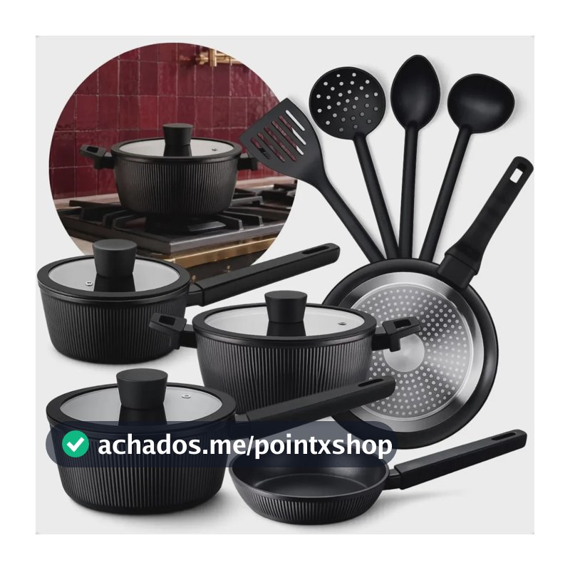 Jogo De Panelas 5 Peças Indução Antiaderente Cerâmica Maison Ex Decor
