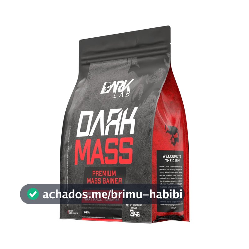 Hipercalórico Dark Mass 3kg Dark Lab Sabor Morango