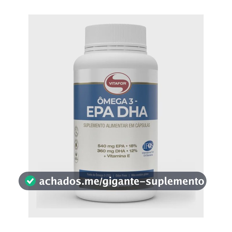 Ômega 3 Epa Dha 120 Cápsulas Vitafor Sem Sabor