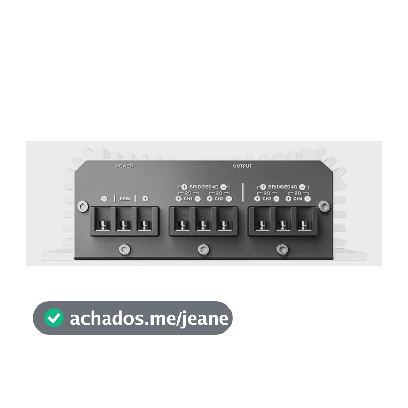 Modulo Amplificador Automotivo 4 Canais 400w Com Crossover