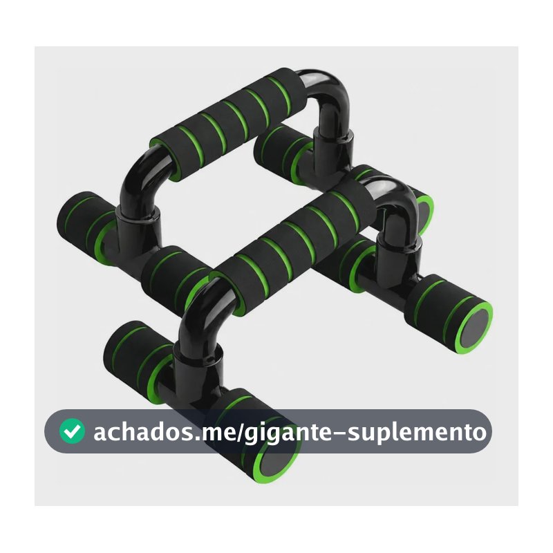 Barra De Chão Apoio Para Flexão Ergonômicas Exercício Fitness