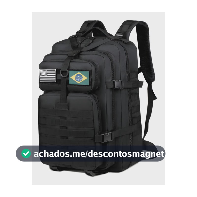 Xiaobang Mochila Tática Impermeável Militar Reforçada Grande 50litros Cor Preto Desenho Do Tecido Liso
