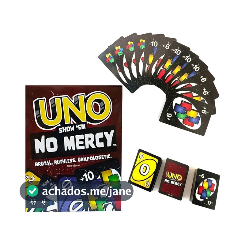 Jogo De Cartas Uno No Mercy Mattel
