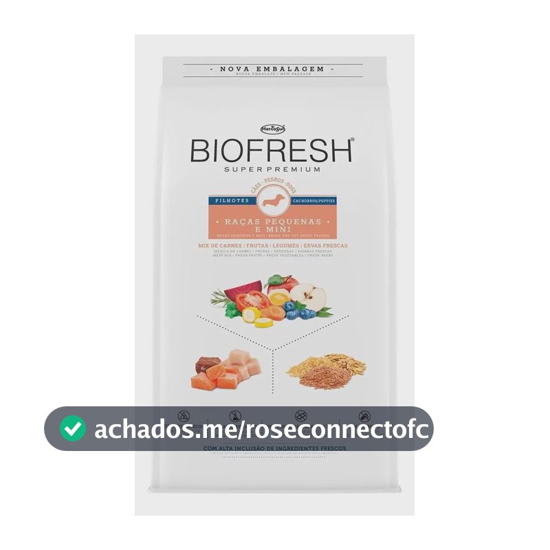 Ração Seca Biofresh Super Premium Cão Filhote Raças Pequenas Mix 10kg