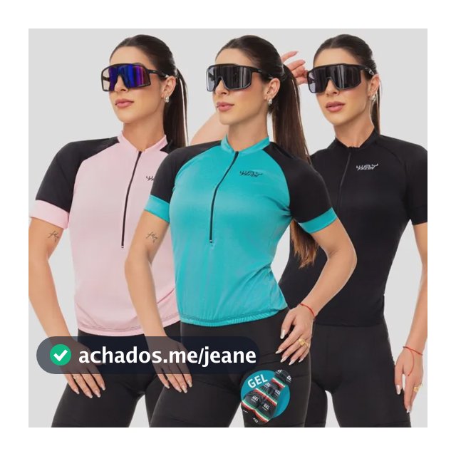 Kit Camisa E Bermuda Ciclismo Feminino De Gel Mtb Bike Pro