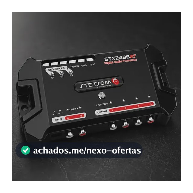 Processador de Áudio Digital Stetsom STX2436BT com Bluetooth TOP
