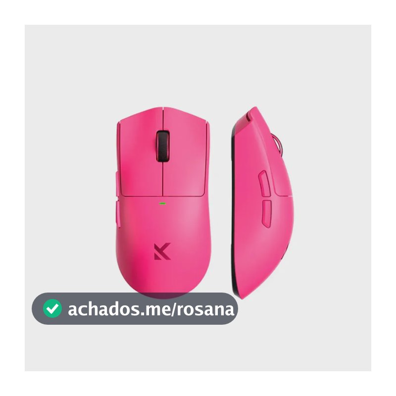 Mouse Gamer Sem Fio MCHOSE K7 Ultra PAW3950 8.000Hz Dock Magnética RGB 59g