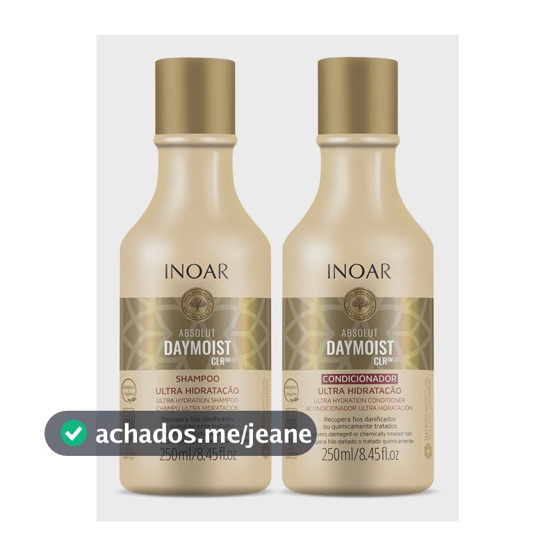 Pack Inoar Absolut Daymoist Shampoo + Acondicionador 250ml