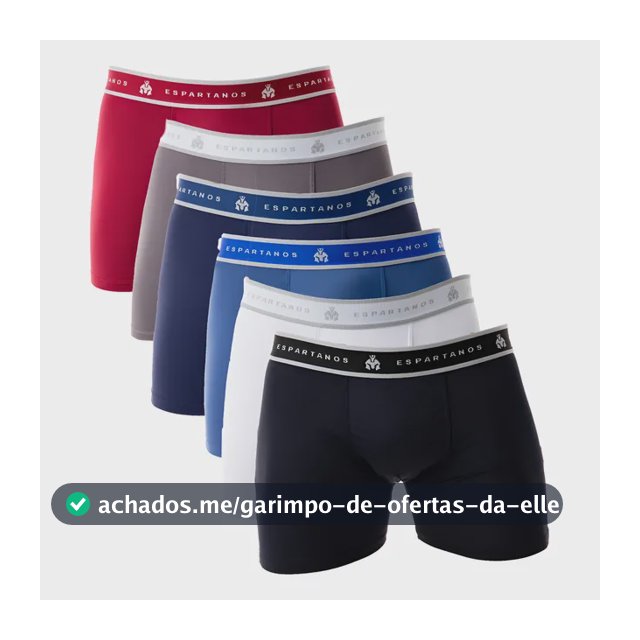 Kit Com 5 Cuecas Boxer Masculina Microfibra Original