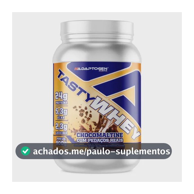 Proteina Para Ectomorfo Tasty Whey Sabor Chocomaltine 900g Sabor Choco Maltine