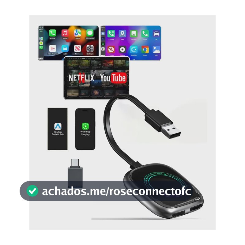 Carplay Android Auto Sem Fio Youtube Netflix Videos 4x1 4gb 4gb 32ram 4x1 Hdmi Dual-wifi Processador A53