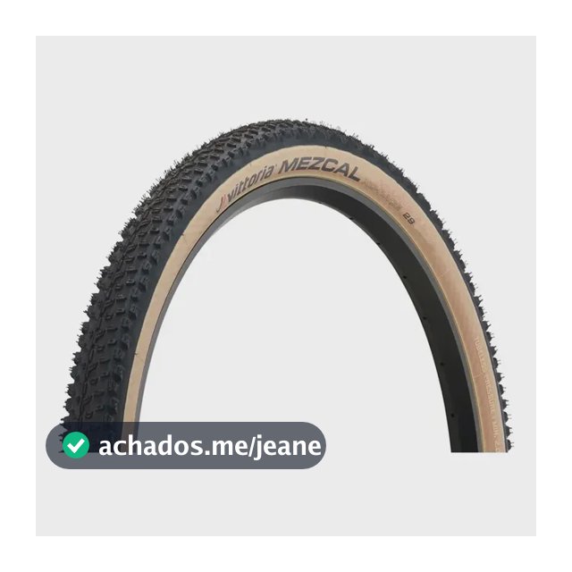 Pneu Vittoria Mezcal 29x2.25 Xc Race Tubeless Faixa Bege Preto/bege