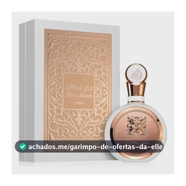 Perfume Árabe Fakhar Rose Lattafa Sereia Feminino 100ml Eau De Parfum