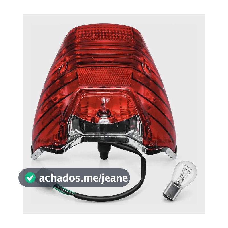 Lanterna Freio Traseira Cg 150 Titan 2004 A 2008 Bros 150 Direito/passageiro Vermelho