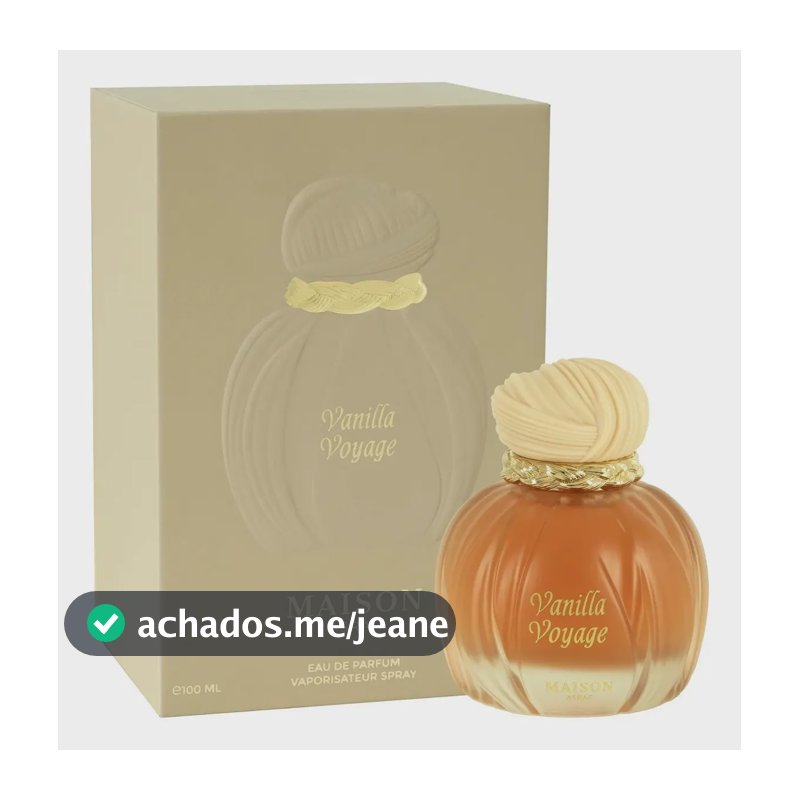 Vanilla Voyage Perfume Árabe Eau de Parfum Paris Corner Limited Edition 100ml