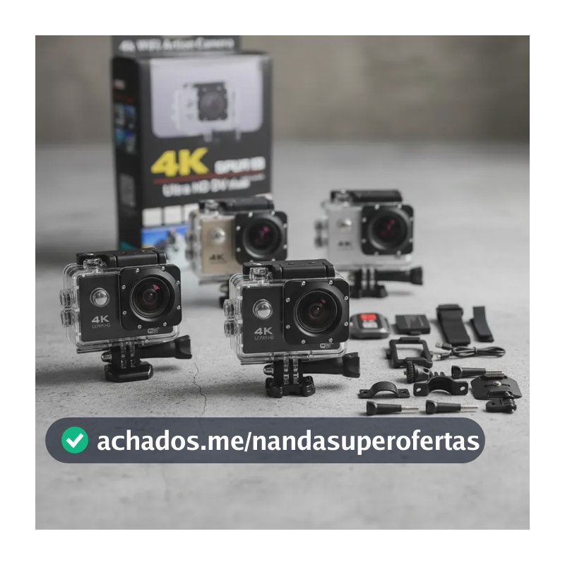 Câmera Filmadora Esport De Ação 4k Wifi Controle Ntsc/pal Ag Cor Dourado-escuro