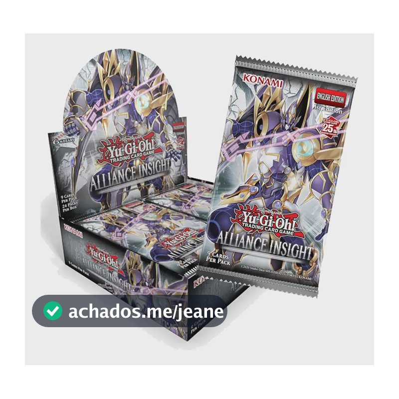 Yugioh Box 24 Booster Intuição Da Aliança Cartas Konami Português