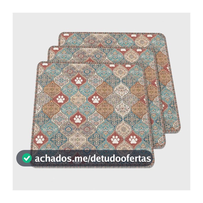 Tapete Higiênico Lavável New Pet para Pets, Kit com 3 Unidades – Reutilizável e Anti Vazamento
