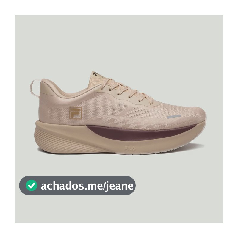 Tênis Fila Aero Skyfoam Feminino Original Corrida Leve Macio Bege Lisa 38