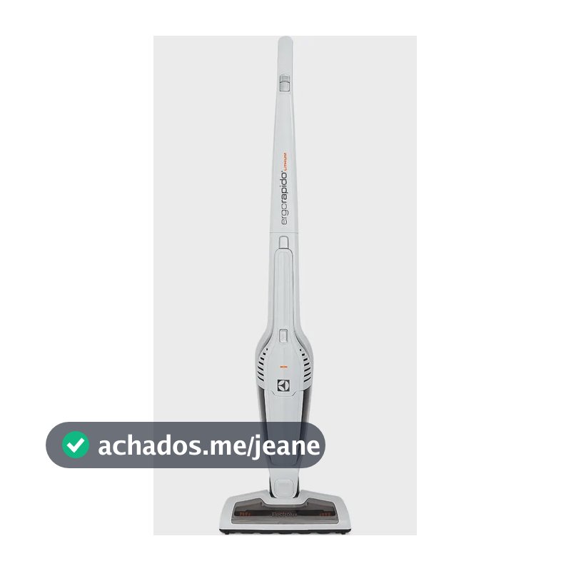 Aspirador de Pó Vertical Sem Fio Electrolux Ergorapido 2 em 1 Cyclone até 21 min Branco (ERG21) - Bivolt