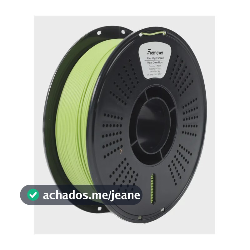 Filamento de impressora 3D Pla+ High Speed X1kg 1,75 mm Fremover Green Plum Matte