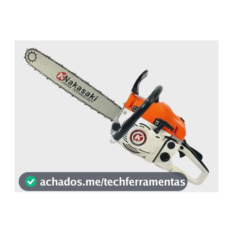 Motosserra 78cc Potente Profissional Nakasaki Sabre 20pol Cor Laranja