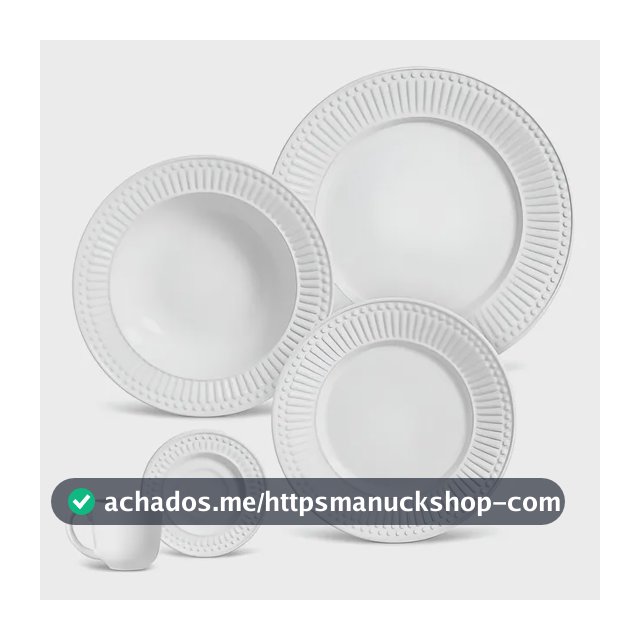 Aparelho De Jantar 20 Peças Roma Branco