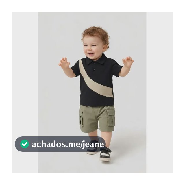 Baby Summer Polo Shirt & Cargo Shorts Set Army Green 12-18m