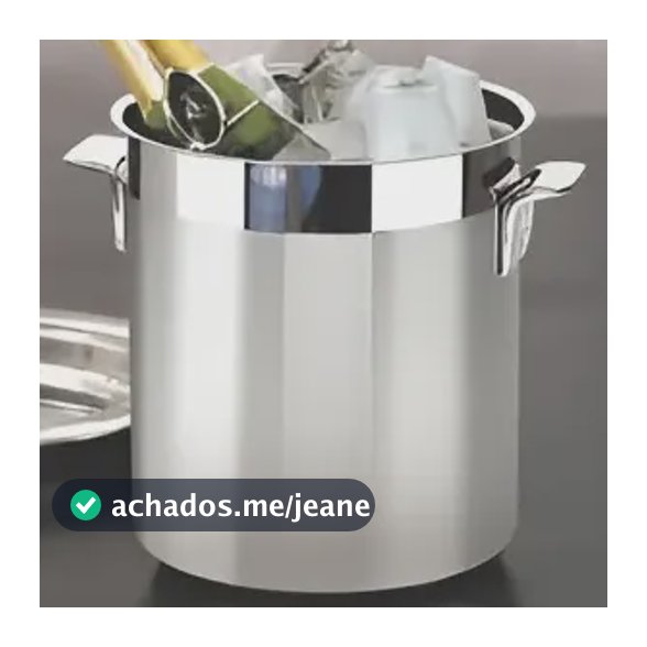 Balde Para Garrafas Em Aço Inox 18 Cm 5,2 L Tramontina Liso
