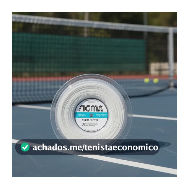 Rolo De Corda Sigma Super Poly 200m 1.30mm Poliester 1 Mm Branco